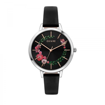 Montre Analogique En Acier Fleurette OUI & ME
