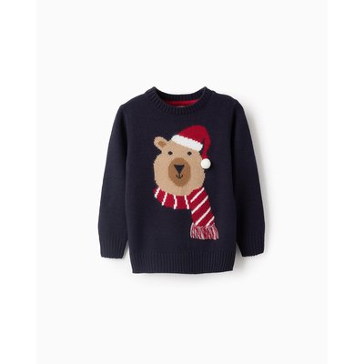 Sweat Jacquard ourson, avec pompon NOËL ZIPPY