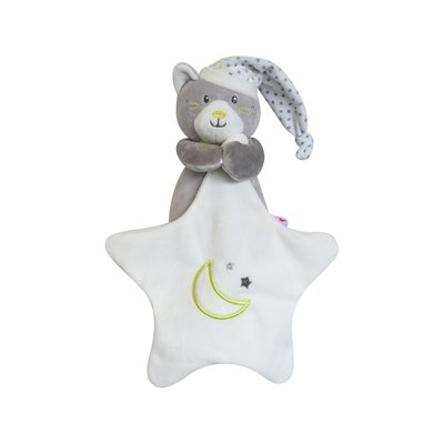 Doudou mouchoir magidoux chat velours doux SUCRE D'ORGE