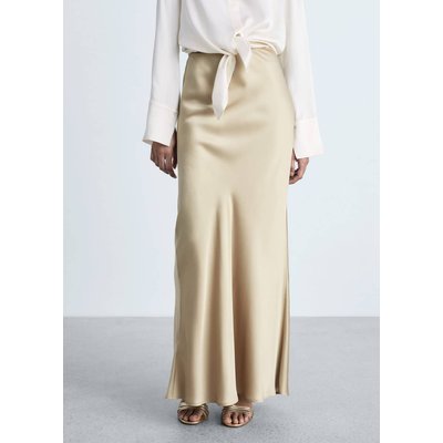 Jupe longue satinée MANGO