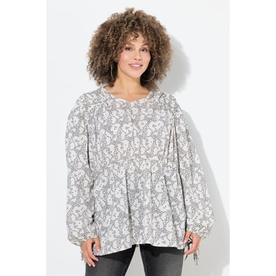 Blouse évasé à ligne en A avec encolure en ULLA POPKEN