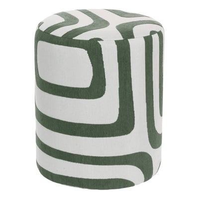 Pouf rond en tissu imprimé DELOR ATMOSPHERA