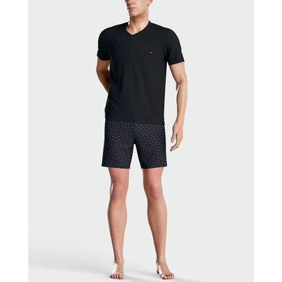 Pyjashort col V, manches courtes en coton EDEN PARK
