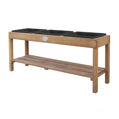 Table d activites AXI avec 3 bacs noirs Marron Fonce AXI HOUSE