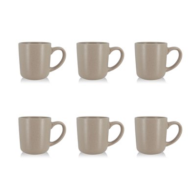 Lot de 6 mugs en grès 38cl, ARITA NOVASTYL
