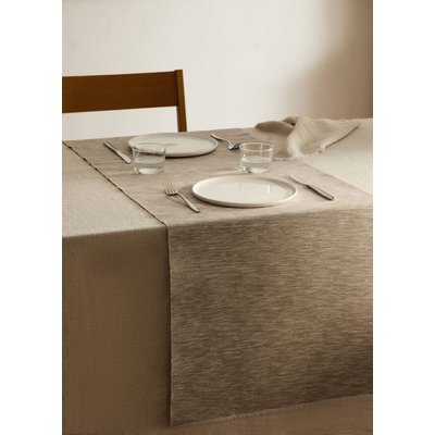 Chemin de table en coton fil teinté chiné MANGO HOME