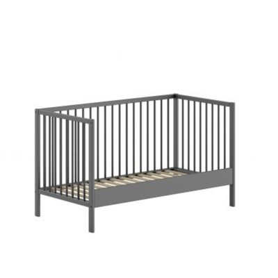 Lit Pour Bébé Dino 70x140 Cm Anthracite VIPACK