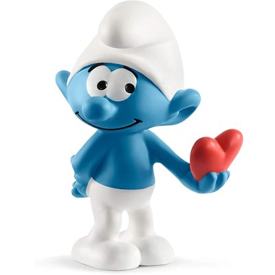 Figurine Schtroumpf avec cœur SCHLEICH