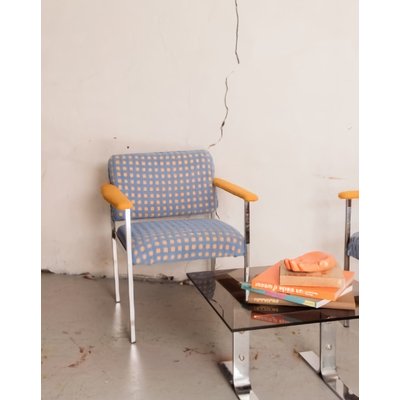 Fauteuil en tissu bouclette Jakob N°70 - Bon état DEBONGOUT