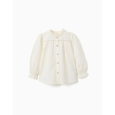 Chemise à manches longues en coton avec volants ZIPPY