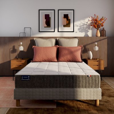 Ensemble matelas ressorts ensachés + sommier LA REDOUTE INTERIEURS