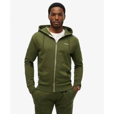 Sweat à capuche zippé uni SUPERDRY