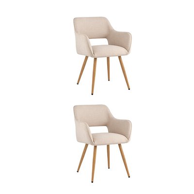 Комплект из двух стульев из рогожки SO'HOME