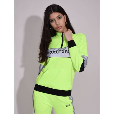 Sweat col montant bande logo PROJECT X