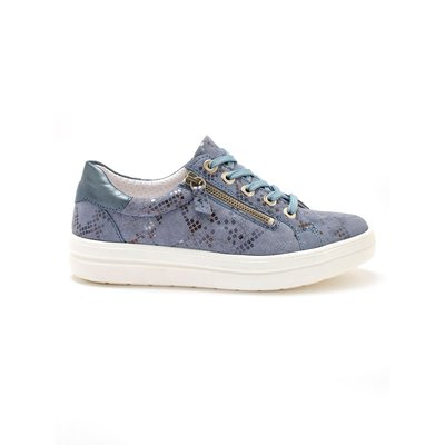 Baskets cuir avec zip et lacets PEDICONFORT