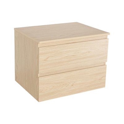 Meuble simple vasque décor chêne 60cm SORRENTO MOB IN