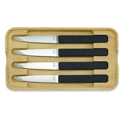 Coffret de 4 couteaux à steak   réglisse, lame lisse-HECTOR TARRERIAS BONJEAN