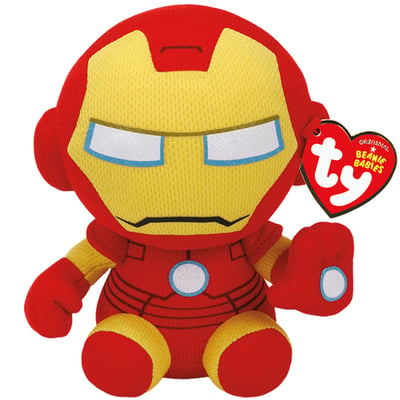Marvel Beanie Babies Small Iron Man TY