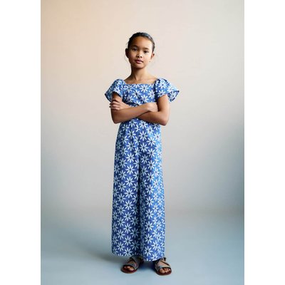 Combinaison à fleurs dos ouvert MANGO KIDS