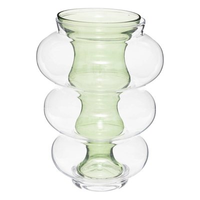 Vase « Double » Atmosphera x matali crasset H36cm en verre vert ATMOSPHERA