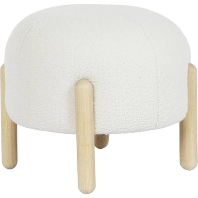 Repose pieds scandinave  borreguito bois et polyester RECOLLECTION