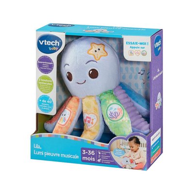 Lila lumi pieuvre musicale VTECH