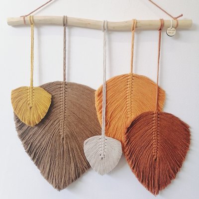 Decoração de parede em macramé FALLEN II, Macramar MACRAMAR