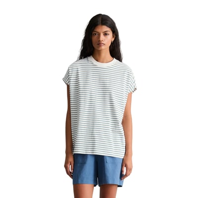 T-shirt à rayures relaxed en jersey simple de coton MARC O’POLO DENIM