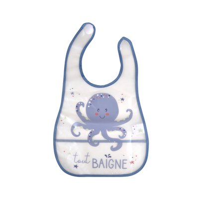 Bavoir poulpe à scratch avec poche de récupération HOME MAISON