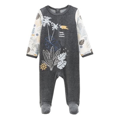 Pyjama bébé en velours TOUCTOUC PETIT BEGUIN