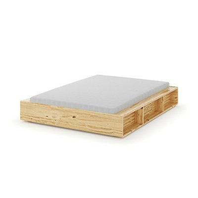 Pack lit avec rangements et matelas Bois massif  HOGGY AKITEN RETAIL