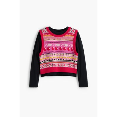 Lot de 3 tee-shirts manches longues en coton petite fille variante 1