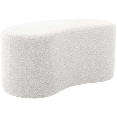 Pouf en tissu bouclette Ada Wave LEITMOTIV