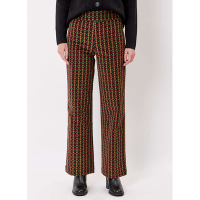 Pantalon imprimé droit large velours côtelé OSCAR PRINCESSE NOMADE