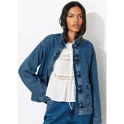 Veste Mandarin en jean PROMOD