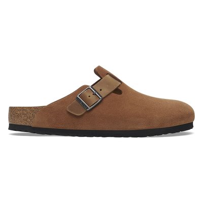 Sabots en cuir suédé Boston BIRKENSTOCK