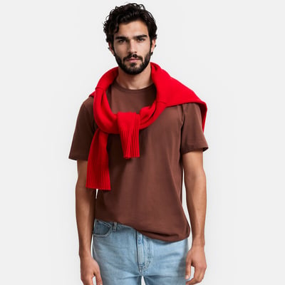 Camiseta de cuello redondo y manga corta LA REDOUTE COLLECTIONS