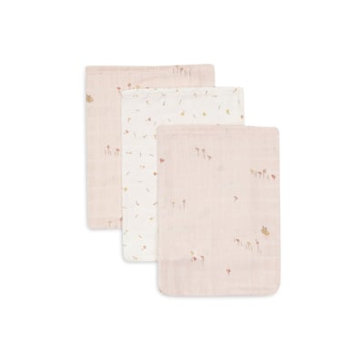 Lot de 3 gants de toilette gaze de coton JOLLEIN