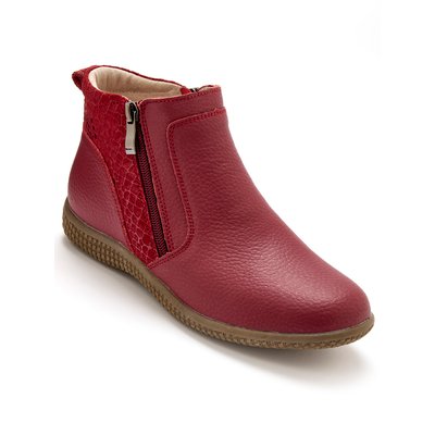 Boots cuir double zip PEDICONFORT
