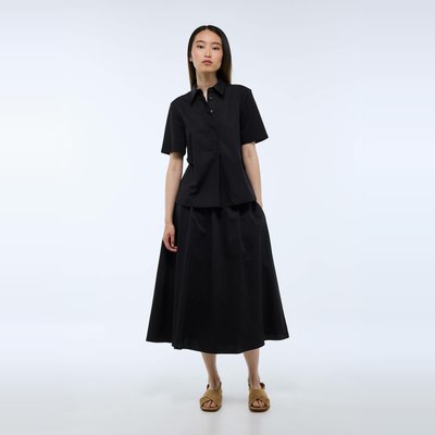Chemise polo manches courtes en coton bi-matière MONOPRIX