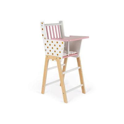 Chaise haute pour poupon Candy Chic JANOD