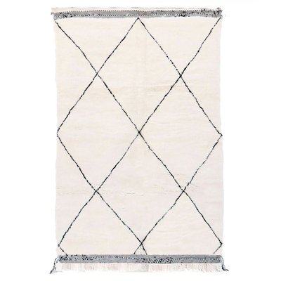 Tapis berbere marocain pure laine beige AFK LIVING