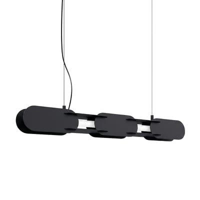 Suspension Acier Noir LED 1 Chain EDEN