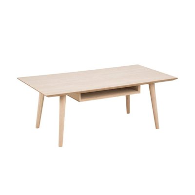 Table basse rectangulaire chêne blanchi avec niche L115 - CENTIOR HELLIN, DEPUIS 1862
