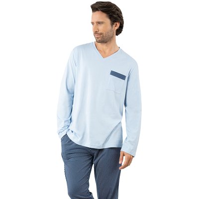 Pyjama long col V COTON BIO EMINENCE