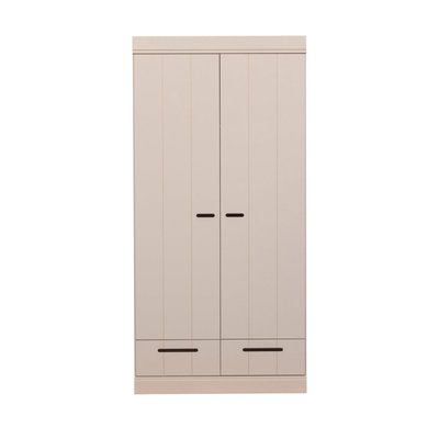 Armoire 2 portes et 2 tiroirs en pin CONNECT WOOOD