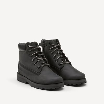 Bottines en cuir, à lacets et zippées, COURMA KID MID LACE TIMBERLAND