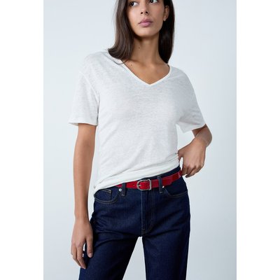Ceinture en cuir argentée LUCIA ETAM
