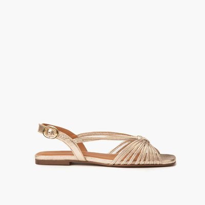 Sandale cuir pailleté MÉLODIE MAISON TOUFET