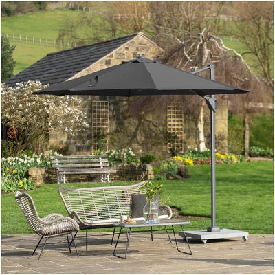 Voyager T1 Round Free Arm Parasol 3m SO'HOME